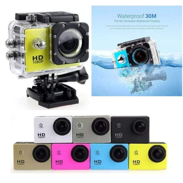 Cámara para Motos HD 1080p Resistente al Agua 30m